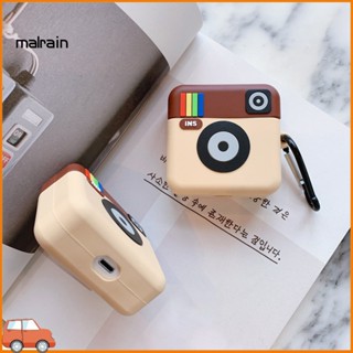 [Ma] เคสซิลิโคน รูปกล้อง กันตก สําหรับ AirPods 1 2 3