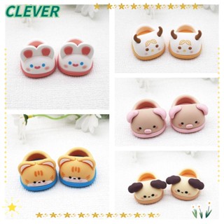 Clever รองเท้าตุ๊กตา ผ้าฝ้ายนิ่ม 20 ซม. แบบเปลี่ยน สําหรับตุ๊กตาสัตว์