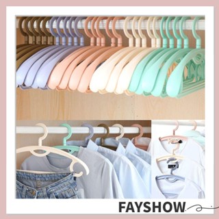 Fay ไม้แขวนเสื้อ สีม่วง กันลื่น แข็งแรง ไม้แขวนเสื้อ จัดระเบียบ ไหล่กว้าง