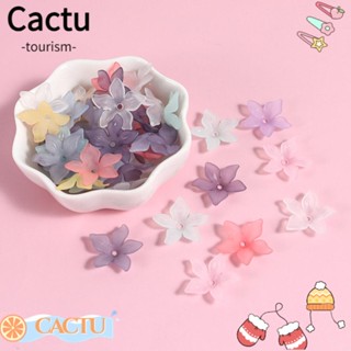 Cactu ลูกปัดอะคริลิค โปร่งแสง 5 กลีบดอกลิลลี่ 5 กลีบ DIY สําหรับทําเครื่องประดับ