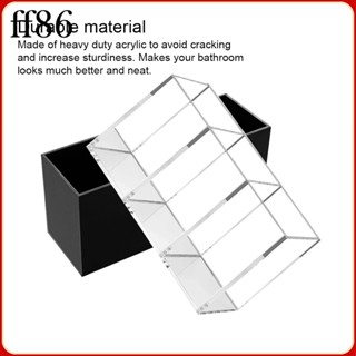 กล่องอะคริลิคใส 3 ช่อง สําหรับใส่แปรงแต่งหน้า เครื่องสําอาง