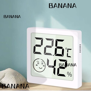 Banana1 เครื่องวัดอุณหภูมิความชื้นดิจิทัล หน้าจอ LCD ขนาดเล็ก ความแม่นยําสูง