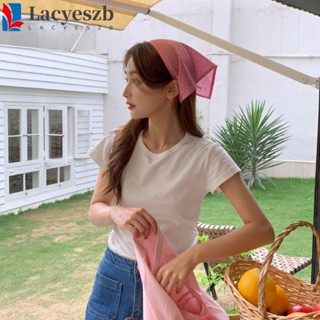 Lacyeszb ผ้าพันคอ โบฮีเมียน ที่คาดผม สีแดง สามเหลี่ยม สายรัดผม เครื่องประดับผม ปรับได้ นุ่ม ห่อ สไตล์พระ Photograh