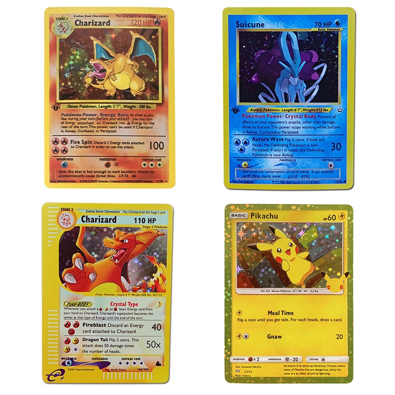 Pokemon Collection Cards 1996 Jaar Engels Kaarten Pikachu DIY Game Pokemon Shining Charizard Game Co