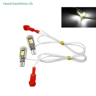 Tweettwehhno ไฟสัญญาณเลี้ยว T10 T15 2835 16smd W5W สีคู่ สําหรับรถจักรยานยนต์ TH