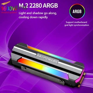 Tcuteit หม้อน้ําโซลิดสเตท M2 SSD ARGB M.2 2280 NVME