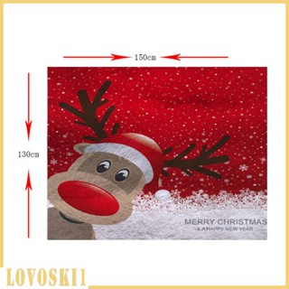 [Lovoski1] Snowman_1 ผ้าห่ม ผ้าสักหลาด ลายคริสต์มาส ขนาด 130x150 ซม. สําหรับโซฟา