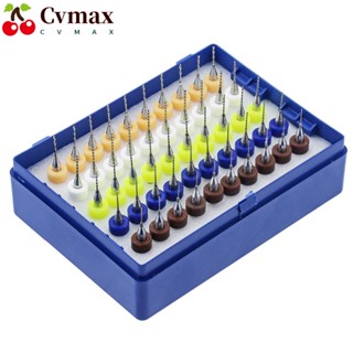 Cvmax ดอกสว่านคาร์ไบด์ เหล็กทังสเตน 0.5-0.9 มม. สําหรับแกะสลักบอร์ด PCB 50 ชิ้น