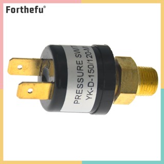 ★ Forthefu ★  วาล์วสวิตช์ควบคุมแรงดันอากาศ 120-150 PSI สําหรับถังคอมเพรสเซอร์แอร์ 12V *