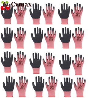 Cvmax ถุงมือยาง กันความร้อน สีชมพู ไซซ์ L สําหรับทํางาน 12 คู่