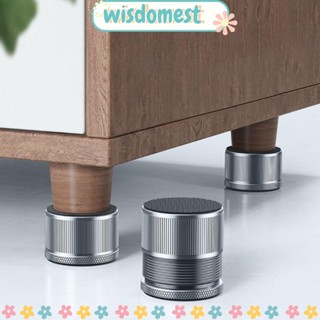 Wisdomest แผ่นรองขาเฟอร์นิเจอร์ โซฟา โลหะ กันสั่น ปรับความสูงได้ กันลื่น 2 4 ชิ้น