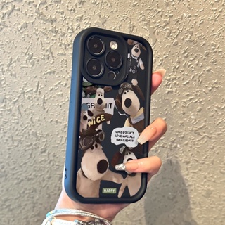 เคสโทรศัพท์มือถือ กันกระแทก ลายสุนัขน่ารัก สําหรับ iPhone 11 12 13 14 15 pro max 11promax 14promax 15promax 13promax 7plus 8plus xr xsmax 14plus