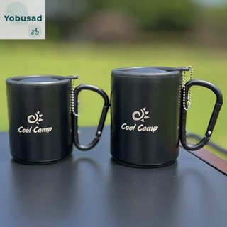 [Yobusad.th] แก้วกาแฟ มีฉนวนกันความร้อน ขนาด 220 มล. 330 มล. สําหรับตั้งแคมป์ ปิกนิก