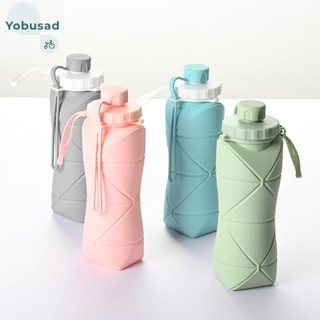 [Yobusad.th] ขวดน้ําดื่ม พับได้ กันตก ขนาด 600 มล. สําหรับตั้งแคมป์ ปั่นจักรยาน