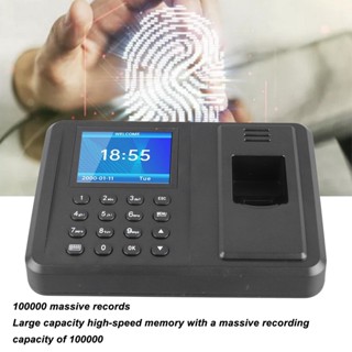 Intelligent Security Fingerprint Attendance Machine Time Clock Punch Machine Office Time Card Machine for Employees Small Business