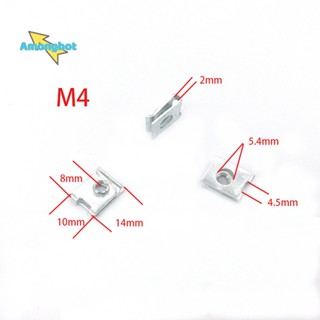 Amonghot&gt; ใหม่ คลิปสกรู รูปตัว U ป้องกันสนิม สําหรับรถจักรยานยนต์ M4 M5 M6 10 ชิ้น