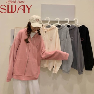 SWAY  เสื้อผ้าผู้ญิง แขนยาว เสื้อฮู้ด คลุมหญิง สไตล์เกาหลี แฟชั่น  สวย Stylish Chic ทันสมัย A98J76I 36Z230909