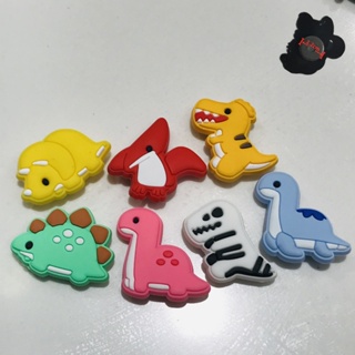 จิบบิตไดโนเสาร์น่ารัก เครื่องประดับ สําหรับตกแต่งรองเท้า Croc Pins Dino Jibitz