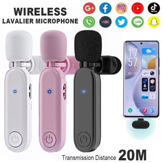 ไมโครโฟนไร้สาย คอปก สําหรับสัมภาษณ์พอดคาสต์ ไมโครโฟน Vlogging Wireless