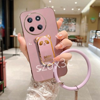 พร้อมส่ง เคสโทรศัพท์ซิลิโคน TPU แบบนิ่ม ลายแพนด้า มีป็อบอัพ สําหรับ Realme11 11NFC 5G Realme C51 NFC 4G