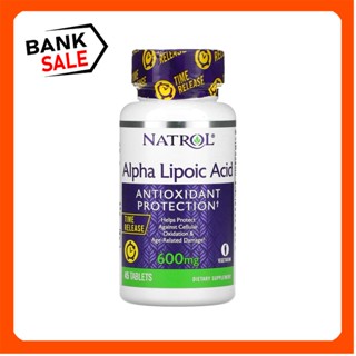 Natrol, Alpha Lipoic Acid, Time Release, 600 mg, 45 Tablets