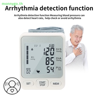 Monnygo เครื่องวัดความดันโลหิตอัตโนมัติ แบบดิจิทัล ขนาดพกพา วัดอัตราการเต้นของหัวใจ