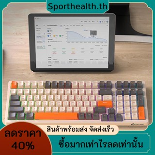 R RGB คีย์บอร์ดเมคคานิคอล 100 คีย์ K98 Hot-Swap USB สําหรับคอมพิวเตอร์ แล็ปท็อป