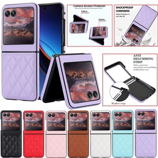 เคสโทรศัพท์มือถือหนัง กันกระแทก หรูหรา สําหรับ Motorola Razr 40 Razr 40 Ultra