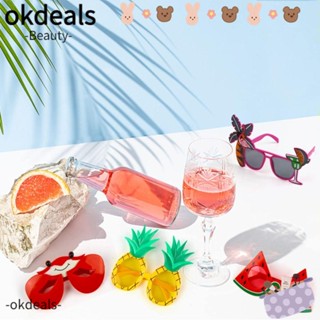 Okdeals Luau แว่นตากันแดด ธีมชายหาด ปาร์ตี้ สําหรับเด็ก และผู้ใหญ่