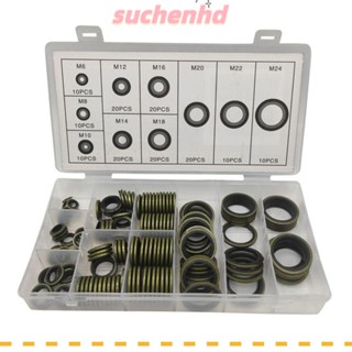 Suchenhd แหวนซีลโอริง M6-M24 10 ขนาด คุณภาพสูง สําหรับเครื่องซักผ้า 150 ชิ้น