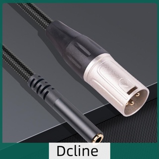 [Dcline.th] สายเคเบิลแปลง ตัวเมีย 3.5 มม. เป็น XLR ตัวผู้ ตัวเมีย เป็น 3 Pin XLR ตัวผู้ สําหรับไมโครโฟน