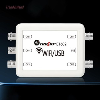 Et601 ET602 ออสซิลโลสโคปเสมือนจริง USB WIFI USB 5 ช่อง แบนด์วิดท์ 50kHz รองรับการจัดเก็บข้อมูล สําหรับบํารุงรักษายานยนต์ DIY [TrendyIsland.th]