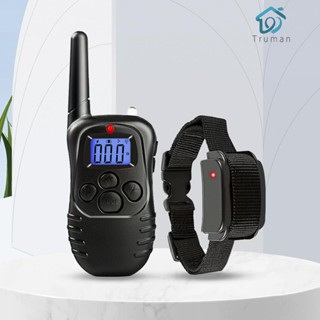 [Truman.th] ปลอกคอฝึกสุนัขไฟฟ้า E-Collar กันน้ํา กันกระแทก 4 โหมด 300 เมตร [Truman.th]
