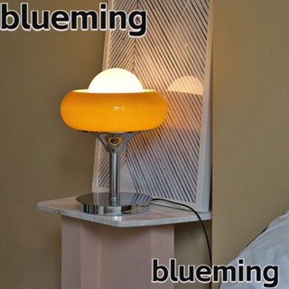 Blueming2 โคมไฟตั้งโต๊ะ ห้องนอน สีน้ําตาลอ่อน สีครีม สีขาว สไตล์วินเทจ นอร์ดิก