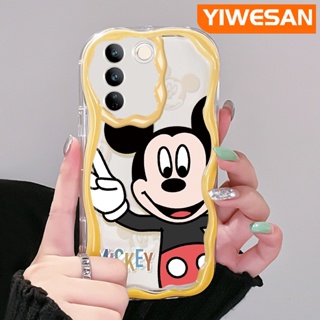 เคสโทรศัพท์มือถือ ซิลิโคนนิ่ม ใส ลายการ์ตูนมิกกี้เมาส์น่ารัก สีสันสดใส สําหรับ vivo V27 Pro 5G V27E 5G S16 Pro 5G S16E 5G