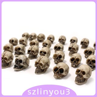 [Szlinyou3] หัวโครงกระดูก 3D สําหรับตกแต่งปาร์ตี้ฮาโลวีน 20 ชิ้น