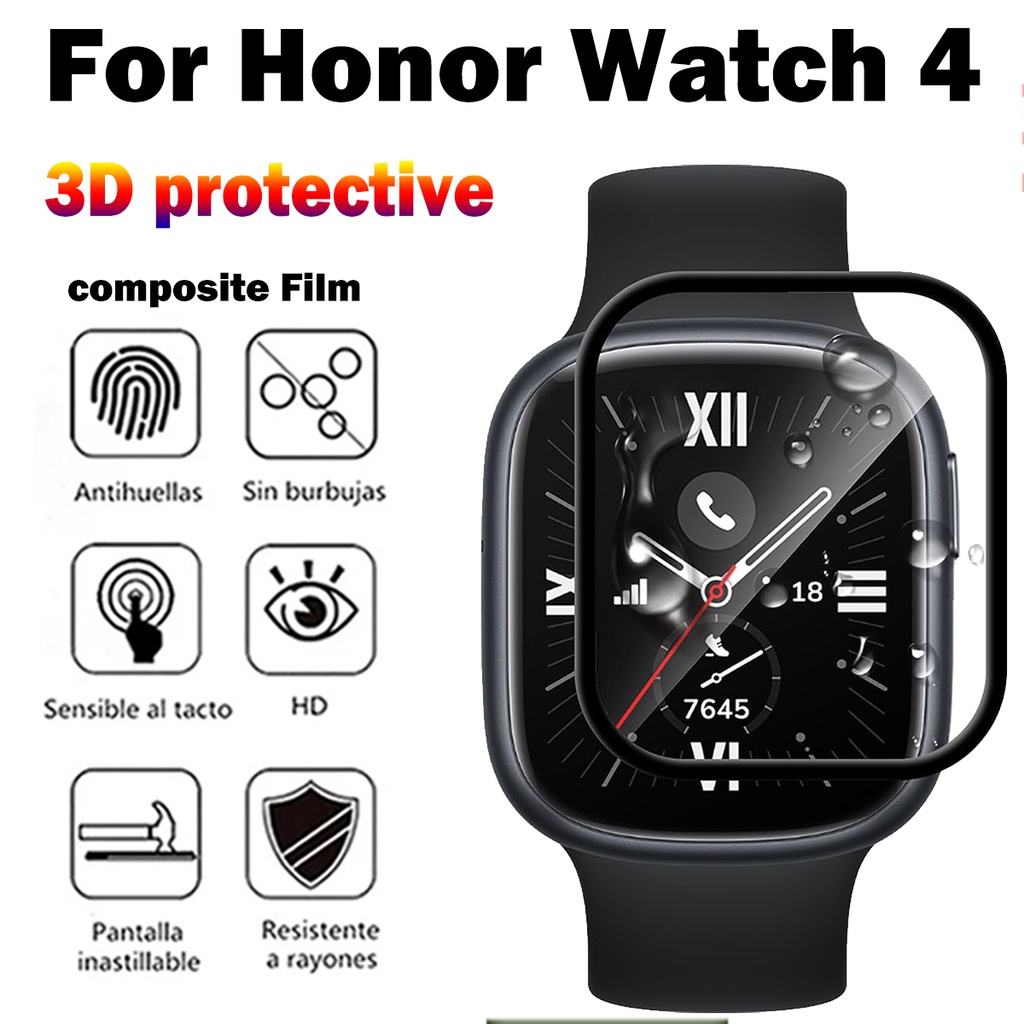 สําหรับ Honor Watch 4 หน้าจอสมาร์ทวอทช์ 3D HD โค้ง ป้องกัน ฟิล์มกันรอย กันรอยขีดข่วน ฟิล์มป้องกันหน้าจอ