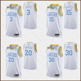เสื้อกีฬาบาสเก็ตบอลแขนกุด ลายทีม NS2 22 23 NBA Jersey Lakers Reaves Jones Swider Davis Jersey สีขาว SN2