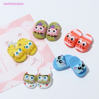 [technicolor] ใหม่ พร้อมส่ง รองเท้าแตะลําลอง ขนาดมินิ สําหรับตกแต่งบ้านตุ๊กตา 1 คู่