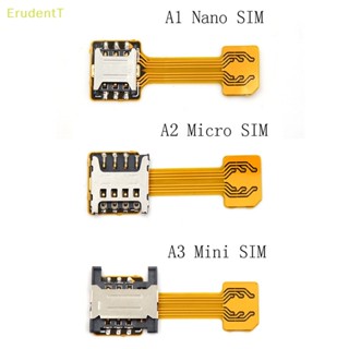 [ErudentT] ไฮบริด คู่ ไมโคร นาโน ซิมการ์ด อะแดปเตอร์ แปลง ขยาย ช่อง SD Android [ใหม่]