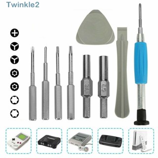 Twinkle เกมส์ 10 ชิ้น / ชุด|ชุดไขควงโลหะ อเนกประสงค์ สําหรับซ่อมแซม Nintend Switch NES SNES N64 3DS Wii Wii Ugba Gamecube