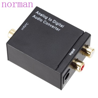 Norman เครื่องแปลงเสียงอะนาล็อก เป็นดิจิทัล ติดตั้งง่าย พร้อมสายไฟ Toslink Audio SPDIF สําหรับเครื่องเล่น DVD HDTV เครื่องขยายเสียง เครื่องเล่นสื่อทีวี