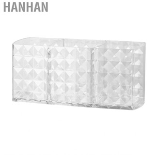 Hanhan Makeup Brush Organizer  Transparent Cosmetic for Home