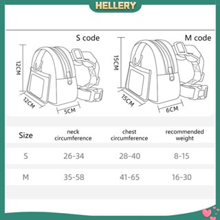 [HelleryTH] กระเป๋าเป้สะพายหลัง กันน้ํา แบบพกพา สําหรับสัตว์เลี้ยง สุนัข