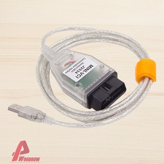 Mini VCI สายเคเบิลเครื่องสแกนเนอร์รถยนต์ MINI VCI J2534 OBD2 FTDI FT232RL ชิปรองรับหลายภาษา สําหรับ Toyota TIS [Woodrow.th]