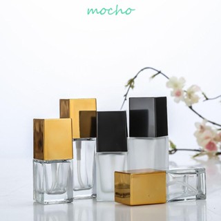Mocho ขวดแก้ว ทรงสี่เหลี่ยม ขนาดเล็ก สําหรับใส่ครีมรองพื้น เครื่องสําอาง