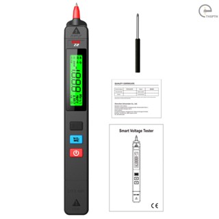 Bside เครื่องทดสอบแรงดันไฟฟ้า AC ปากกาตรวจจับการรั่วไหลของไฟฟ้า 0-300V ปากกาทดสอบความต่อเนื่องของวงจร แบบไม่สัมผัส พร้อมจอแสดงผลแบ็คไลท์