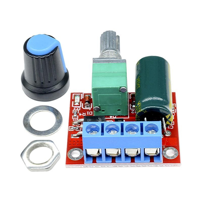 โมดูลควบคุมความเร็วมอเตอร์ DC 5A PWM 3V-35V 4.5V-35V ขนาดเล็ก หรี่ไฟได้