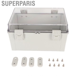 Superparis Electrical Junction Box Power Distribution 300x200x170mm Hinged Enclosure Easy Installation for Engineering Device