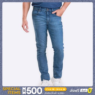 WRANGLER กางเกงยีนส์ผู้ชาย เอวกลาง ทรงเข้ารูป ทรง VEGAS รุ่น WR S623MVEGS26 สียีนส์